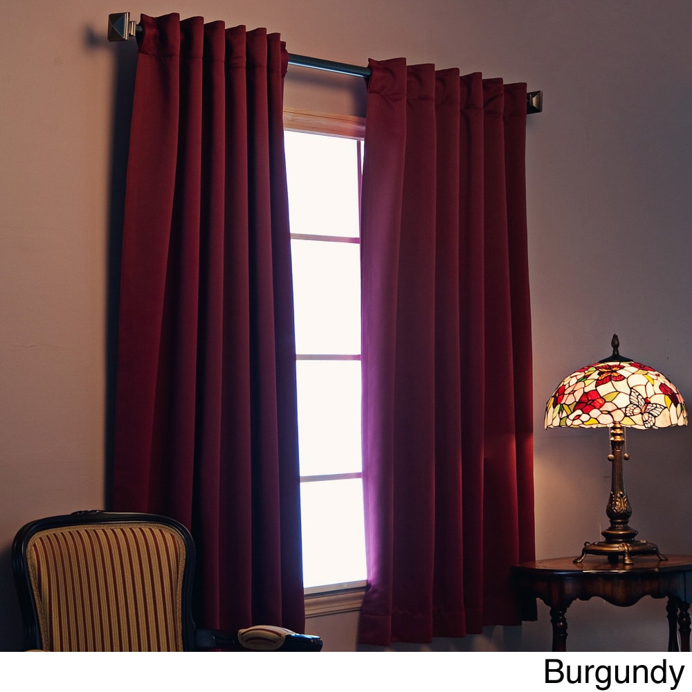 Insulated 72 inch Thermal Blackout Curtain Panel Pair