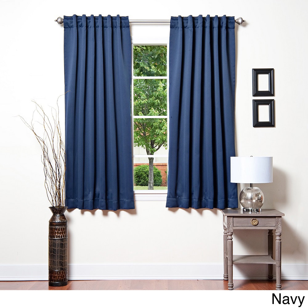 Insulated 72 inch Thermal Blackout Curtain Panel Pair