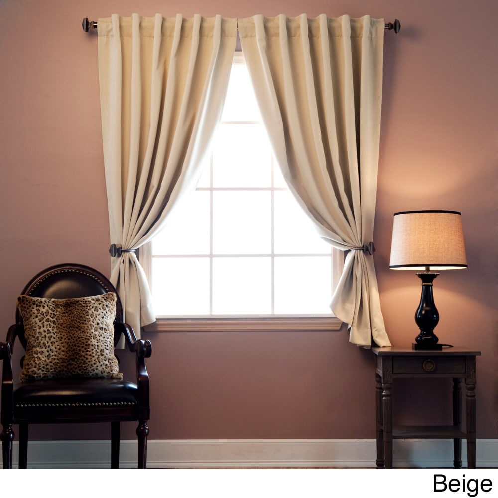 Insulated 72 inch Thermal Blackout Curtain Panel Pair