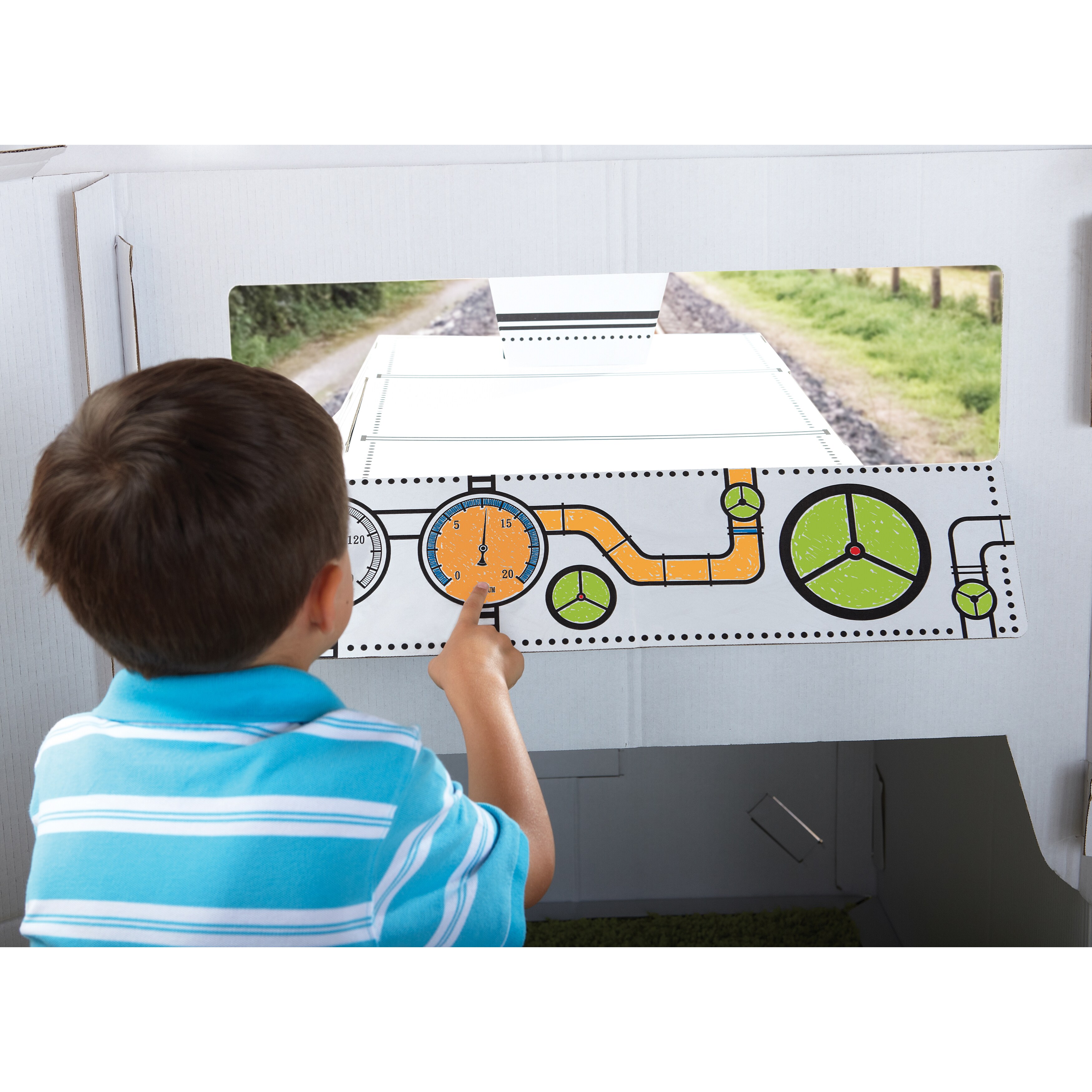 discovery kids cardboard train