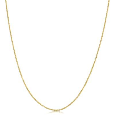 10k Yellow Gold Round Wheat Chain (16-24 inch)