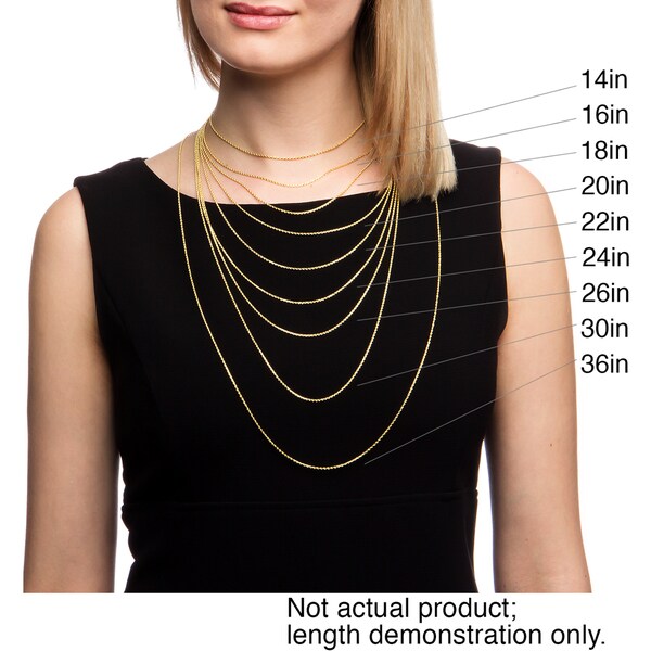 14k White Gold 0.7mm Polished Box Chain 