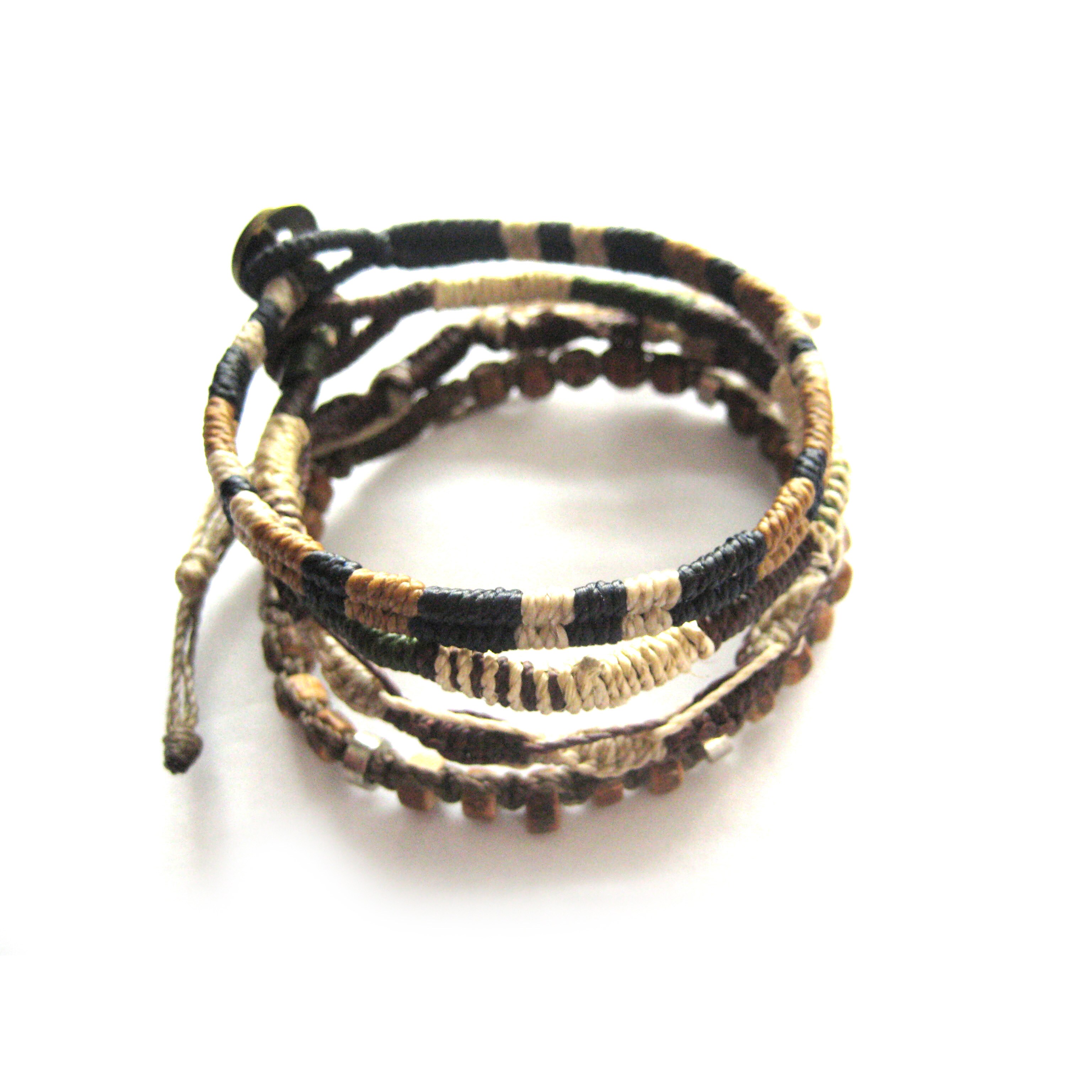 Shop Handmade Wakami 4 Strand Unisex Earth Bracelet Guatemala