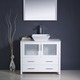 Shop Fresca Torino 36-inch White Modern Bathroom Vanity ...