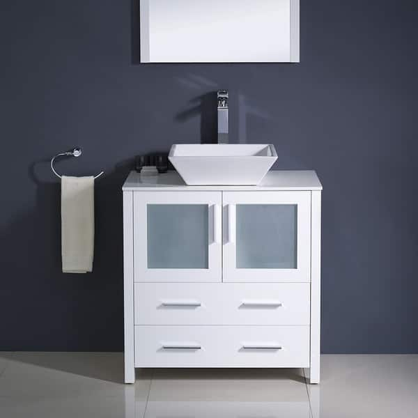 Shop Fresca Torino 30 Inch White Modern Bathroom Vanity With