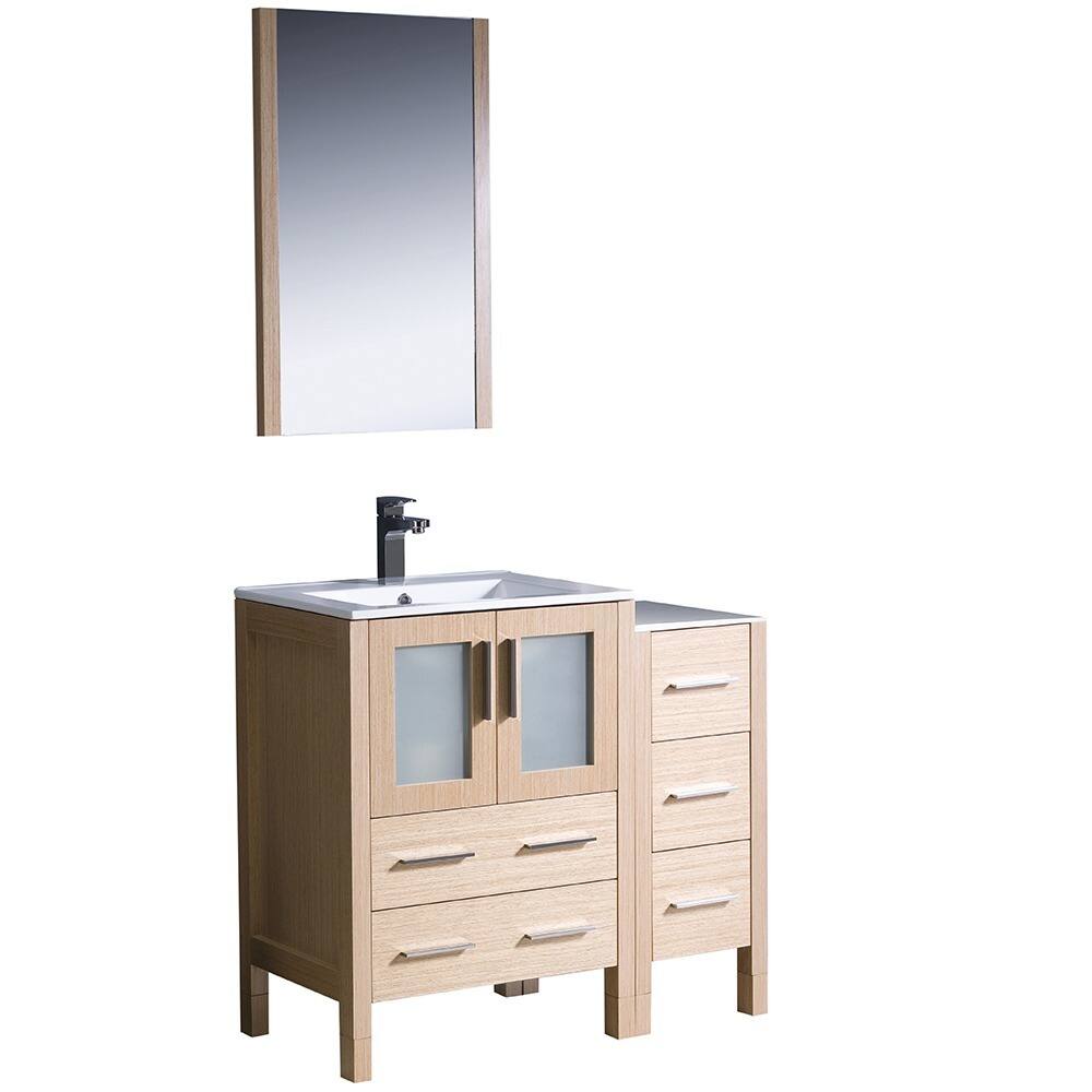 Fresca Torino 36-inch Light Oak Bathroom Vanity