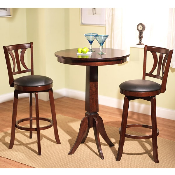 Simple Living Mahogany Finish 3 piece Anderson Pub Set   14907576