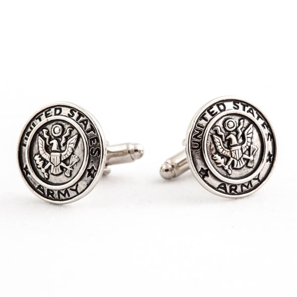 Cuff Daddy Silvertone US Army Cuff Links Cuff Daddy Cuff Links