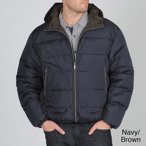 London Fog Mens Rocklin Reversible Puffer Jacket