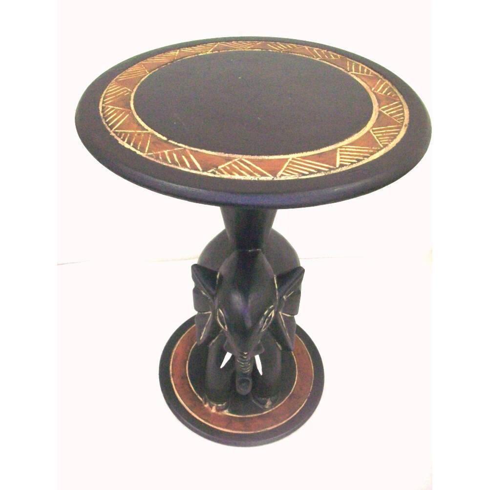 Handmade Trunk-Down Elephant Coffee Table (Ghana)