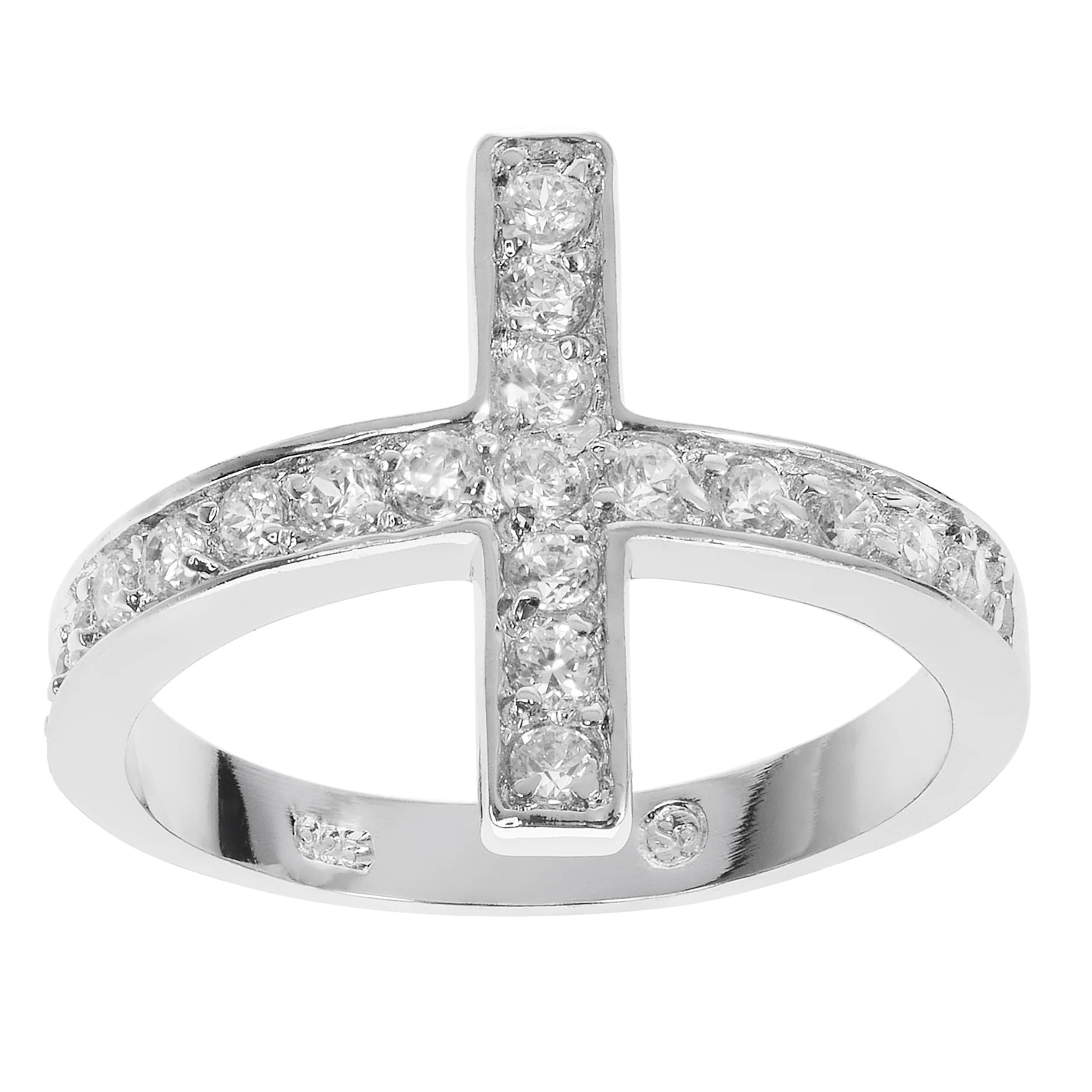 Cross Rings Buy Diamond Rings, Cubic Zirconia Rings