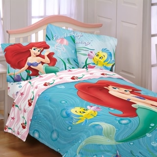 Shop Disney Little Mermaid 'Sea Friends' 4-piece Bed in a 