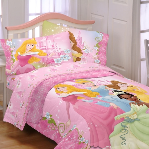 Shop Disney Princess 'Dainty Princess' 4-piece Bed in a Bag with Sheet ...