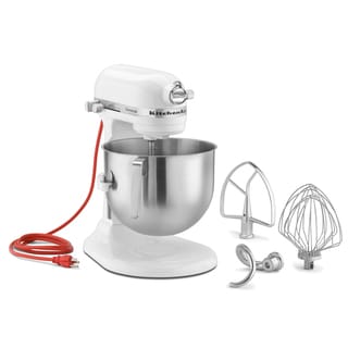 kitchenaid artisan 5 qt stand mixer in white silver