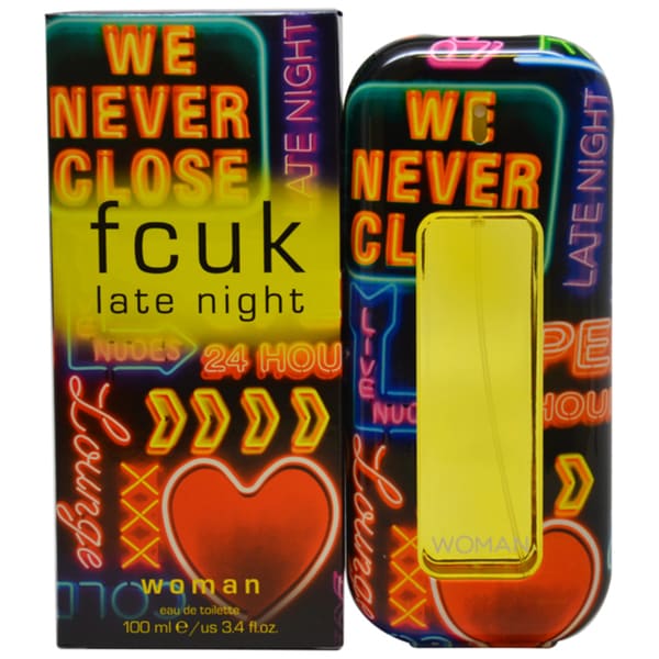 Fcuk Late Night Women's 3.4 ounce Eau de Toilette Spray French Connection Women's Fragrances