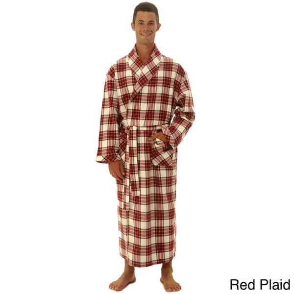 Men's Cotton Flannel Robe Shopping The Best Deals on