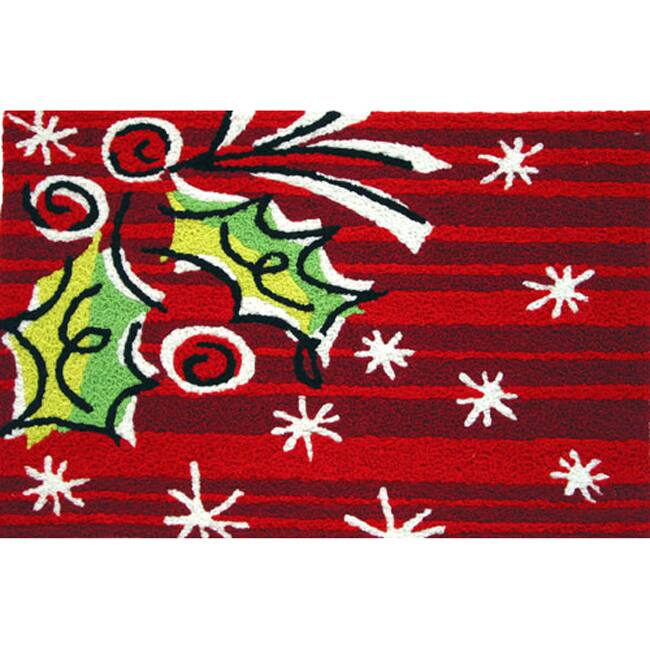 Hip Holly Red Indoor/ Outdoor Rug