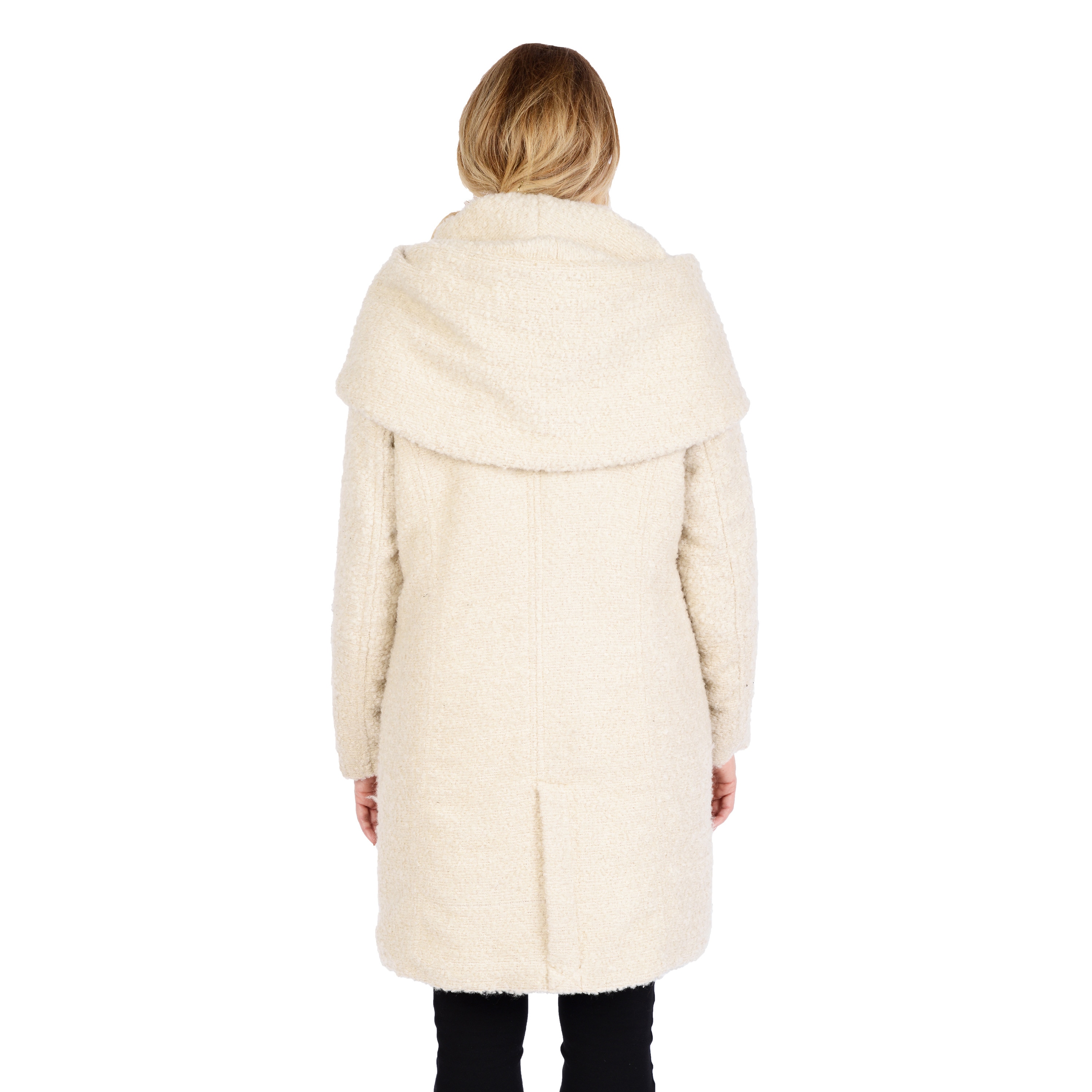 women's coat with oversized hood