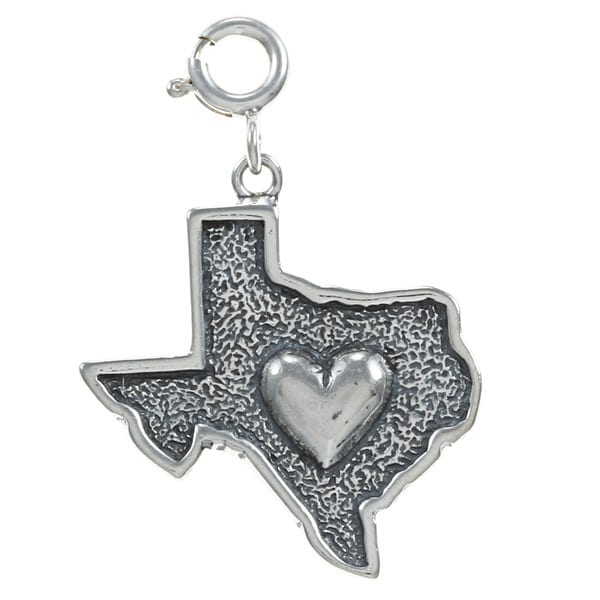 Sterling Silver Heat of Texas Charm. Opens flyout.