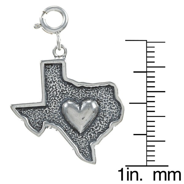 Sterling Silver Heat of Texas Charm