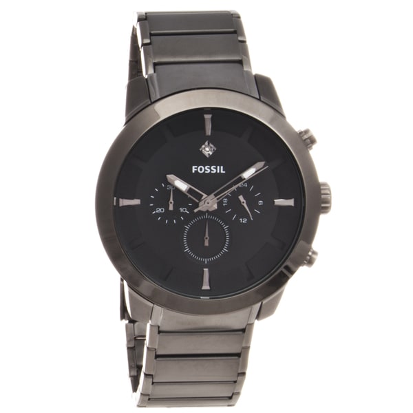 fossil men's watch gunmetal