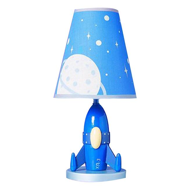 Cal Lighting Kids Rocket Ship Table Lamp