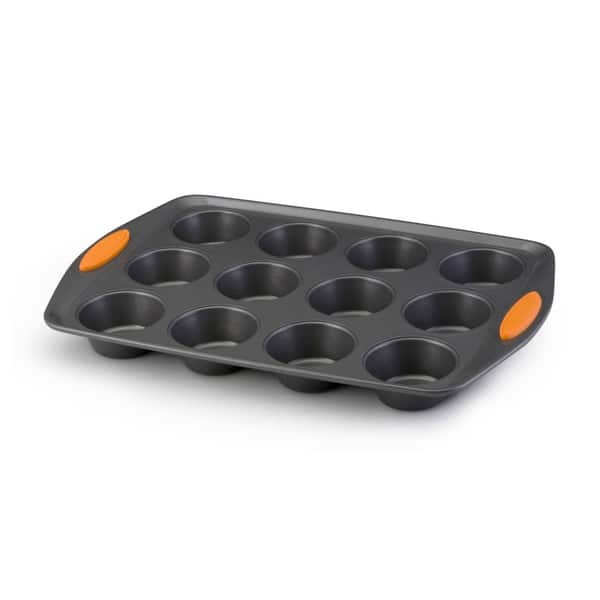 https://ak1.ostkcdn.com/images/products/7468671/Rachael-Ray-Yum-o-Grey-Carbon-Steel-and-Orange-Silicone-Handles-Nonstick-12-cup-Oven-Lovin-Muffin-and-Cupcake-Pan-Bakeware-167600b9-2d6b-4df1-8ae7-a2b95e6d5ab1_600.jpg?impolicy=medium