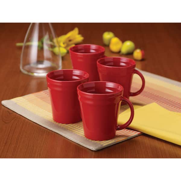12 Piece Coffee Mugs Set of 4 - Ceramic Coffee Cups