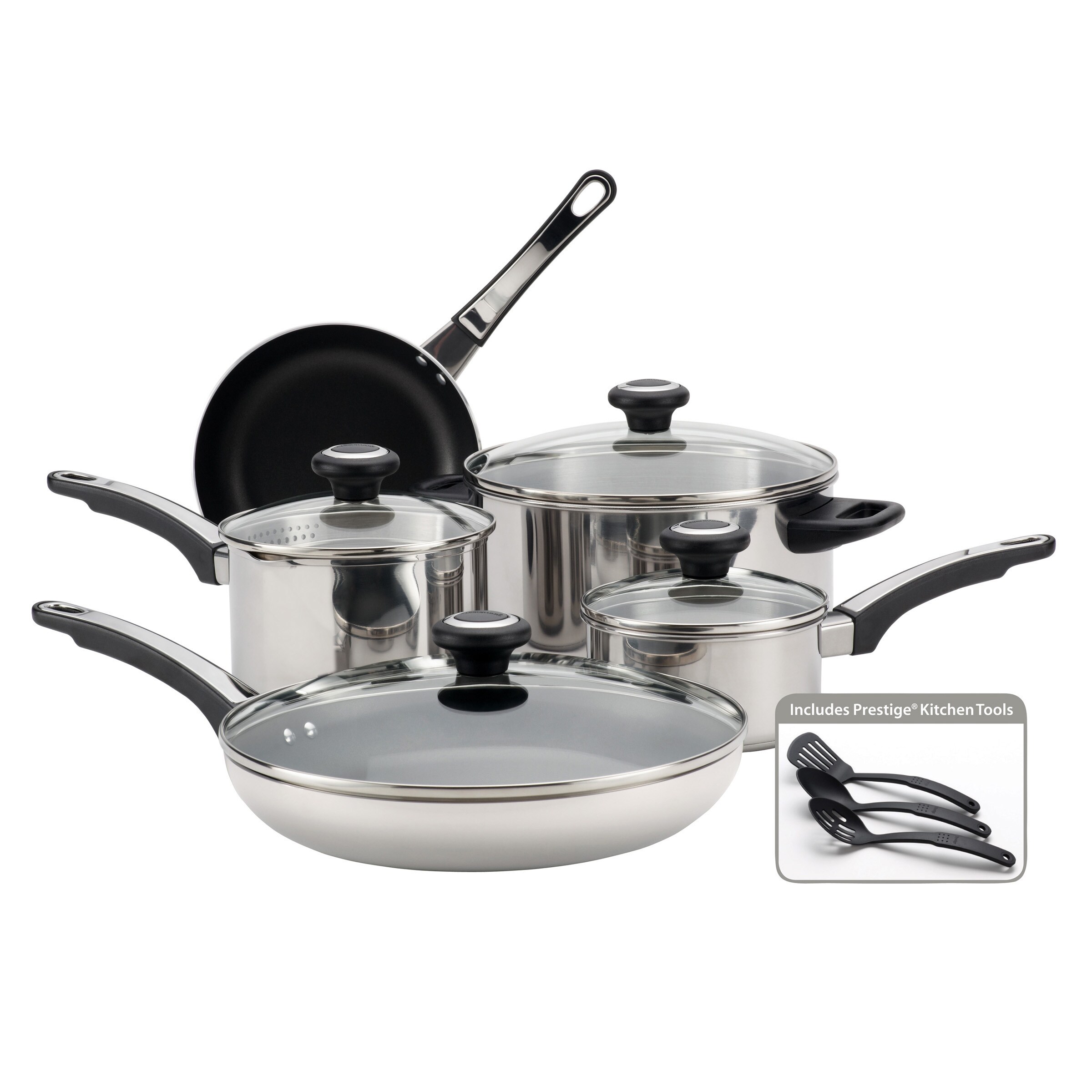 Farberware Stainless Steel Cookware 12-Piece Set