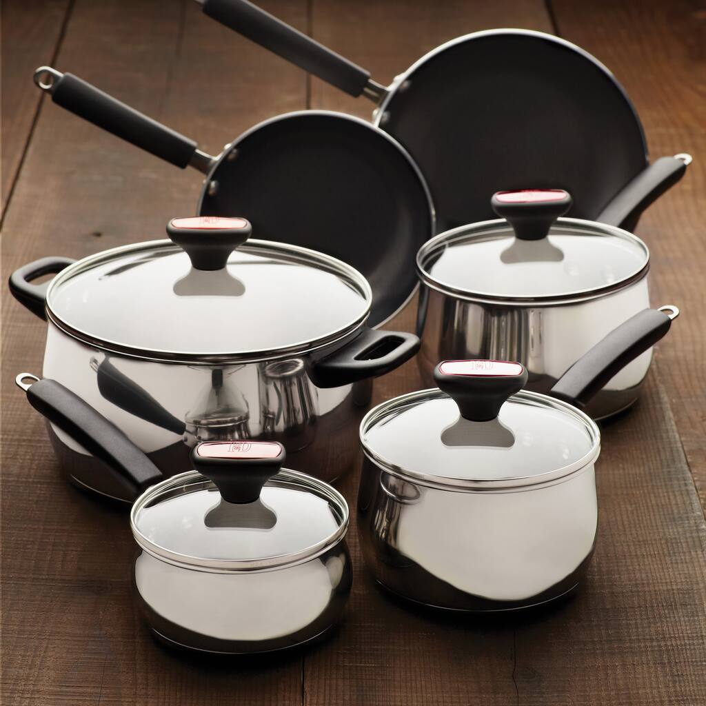 Paula Deen Signature 12-piece Stainless Steel Cookware Set