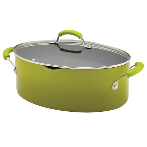 Shop Rachael  Ray  Porcelain II 8 Quart Green Gradient 