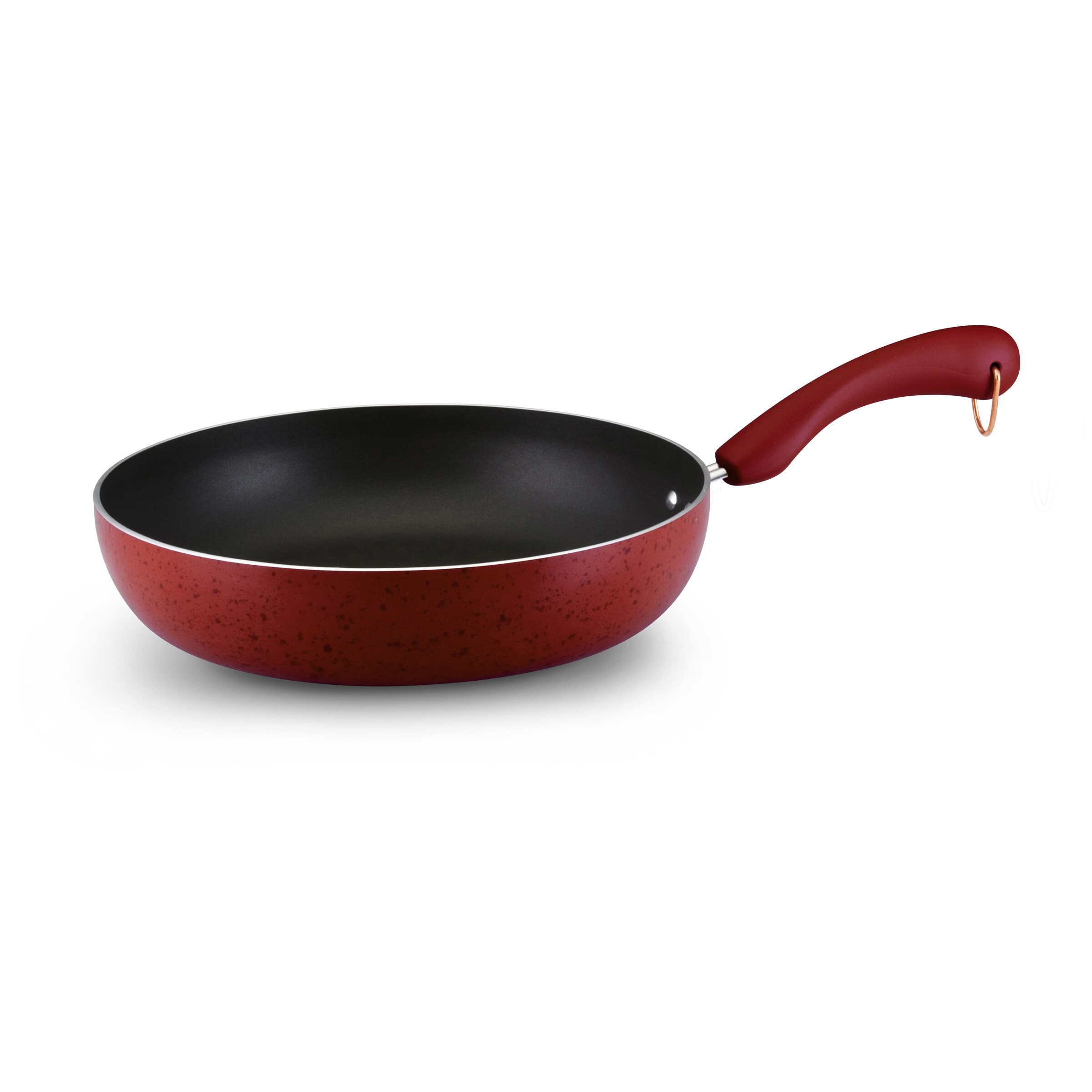 Paula Deen Signature Porcelain Nonstick 12 Inch Red Speckle Porcelain Nonstick 12 Inch Red Speckle