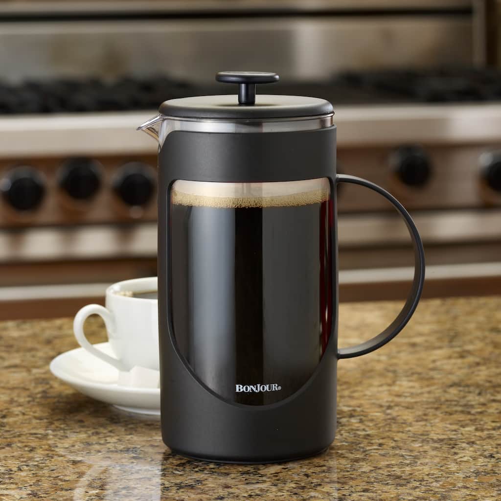 BonJour Coffee Ami-matin 8-cup Black French Press