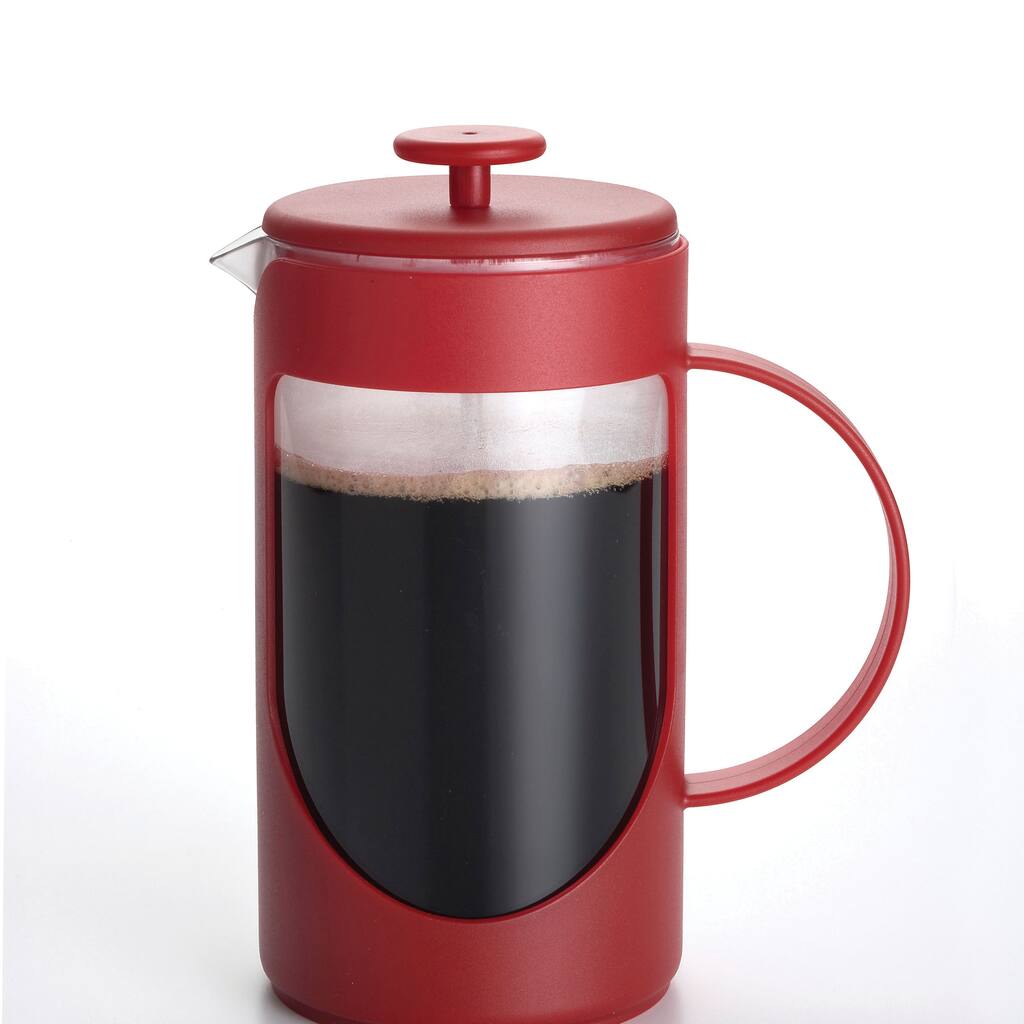 BonJour Coffee Ami-matin 8-cup Red French Press