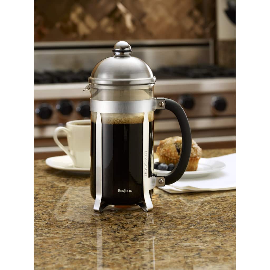 BonJour Coffee 8-cup Stainless Steel Maximus French Press