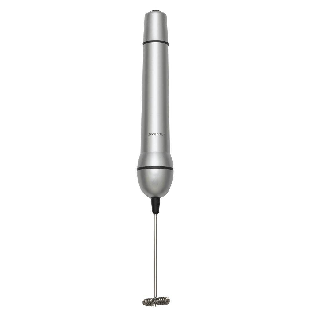 BonJour Coffee Silver Mini Frother with Sheath