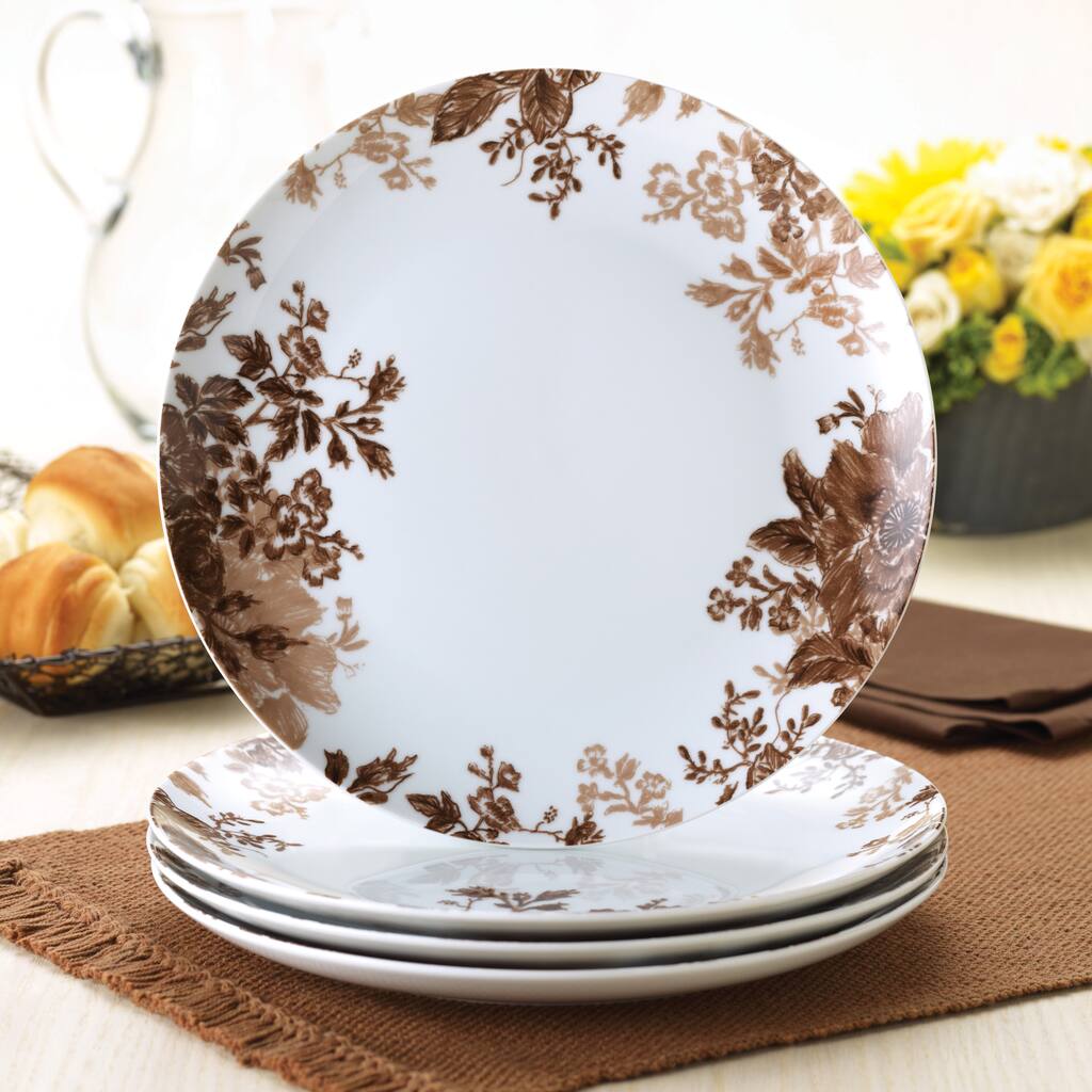 Paula Deen Coffee Bean Four-piece Dinner Plate Set