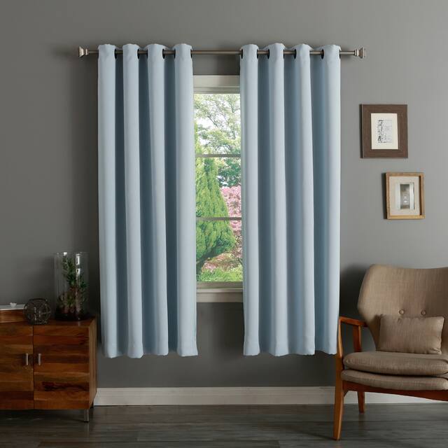 Aurora Home Thermal Insulated 72-inch Blackout Curtain Pair - 52 x 72 - Sky Blue