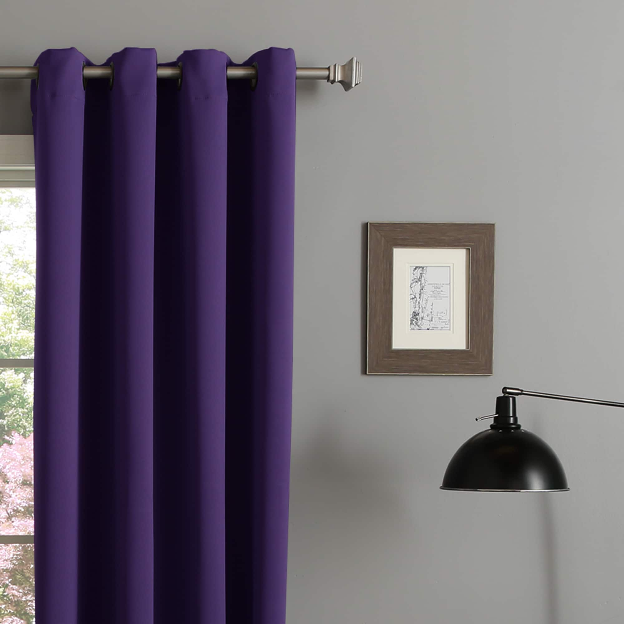 Aurora Home Thermal Insulated 72-inch Blackout Curtain Pair - 52 x