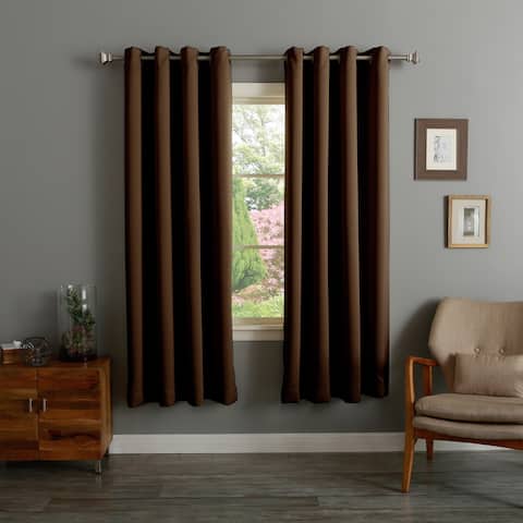 Aurora Home Thermal Insulated 72-inch Blackout Curtain Pair - 52 x 72
