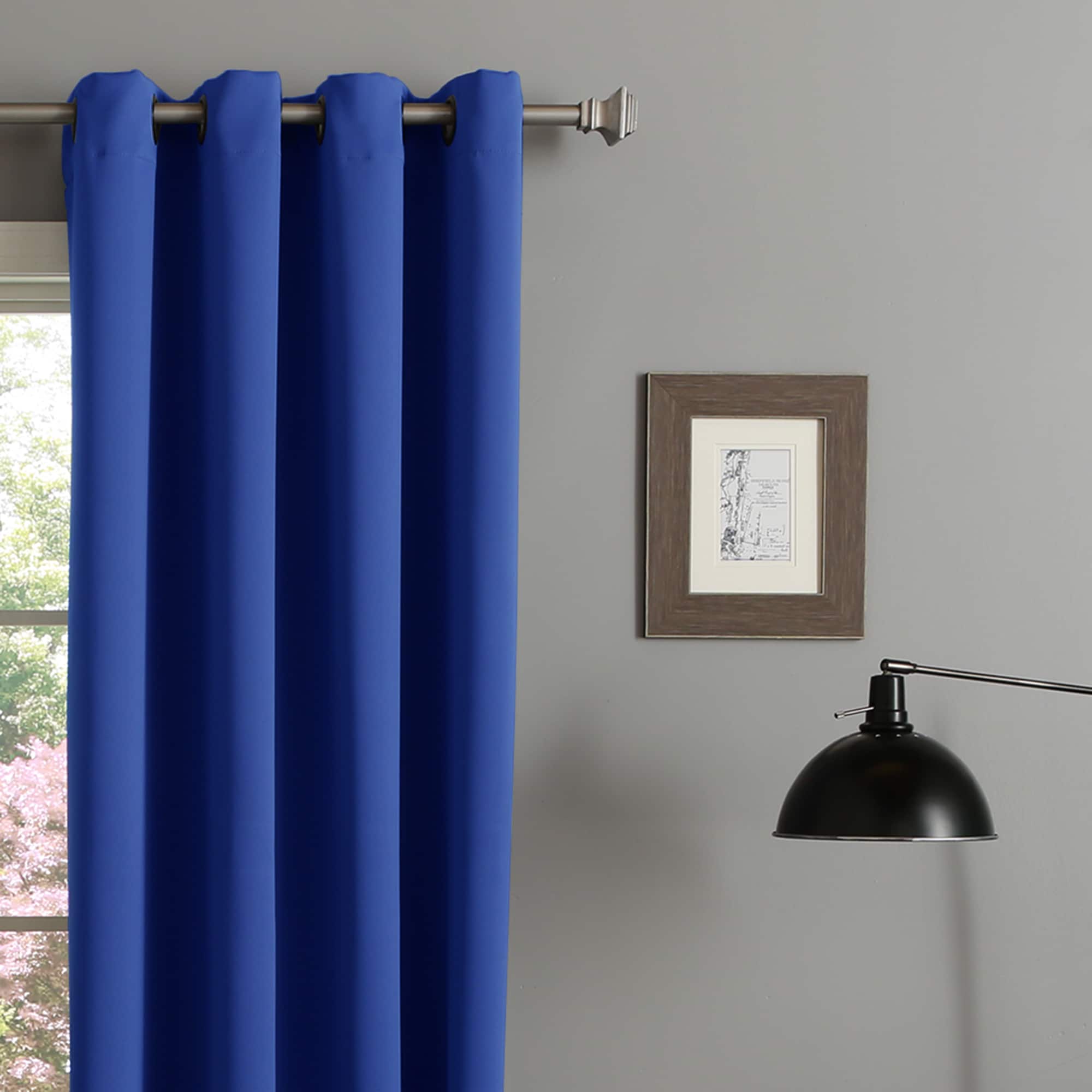 2 Panels Adjustable Width Blind Curtains Thermal Insulated Portable Velcro  Drapes Blackout for Bathroom & Kitchen & Home Decor & Car Decor