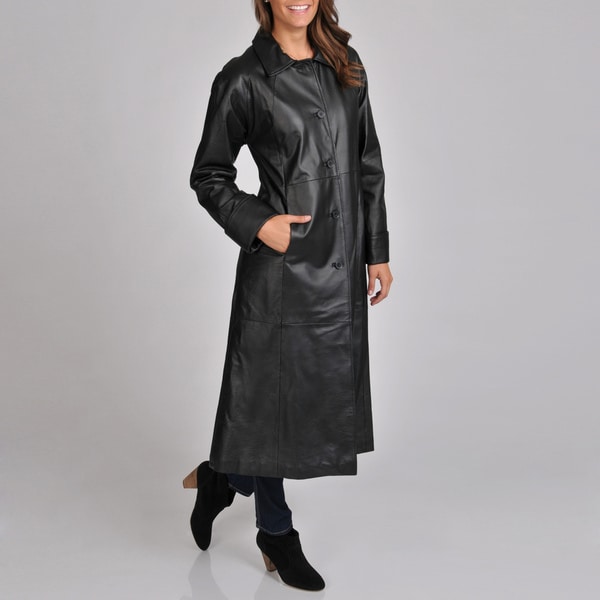 excelled leather trench coat