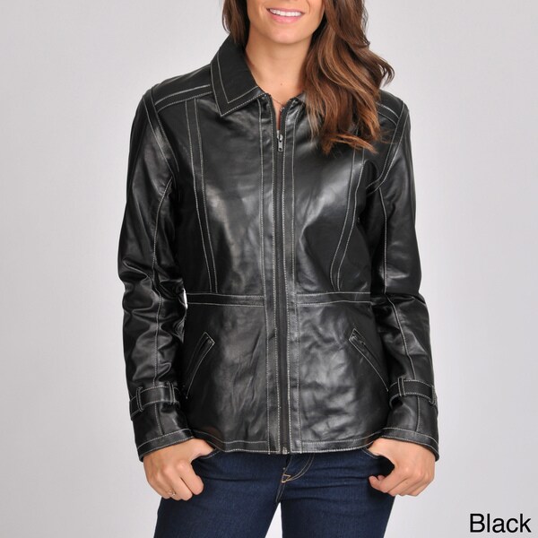 excelled women's leather jacket