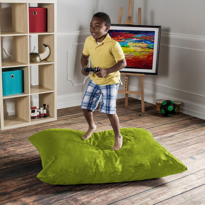 Jaxx 3.5 Foot Saxx Bean Bag Pillow and Lounger Chair for Kids - Microsuede