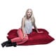 preview thumbnail 7 of 10, Jaxx 3.5 Foot Saxx Bean Bag Pillow and Lounger Chair for Kids - Microsuede Cherry