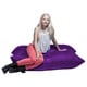 preview thumbnail 4 of 10, Jaxx 3.5 Foot Saxx Bean Bag Pillow and Lounger Chair for Kids - Microsuede Grape