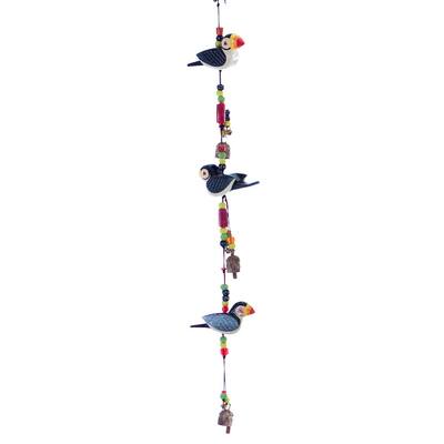 Handmade I Love Puffins Wind Chime (India)