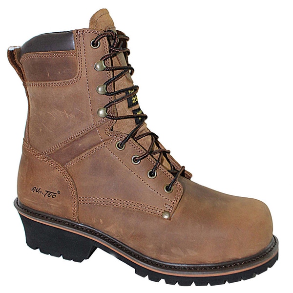 AdTec Men's 'Super Logger' 9-inch Brown 