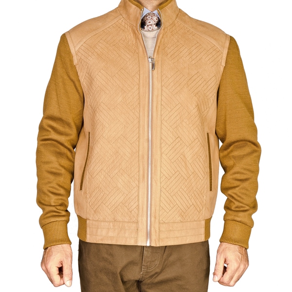 Mens Camel Knitted Wool Jacket Discounts