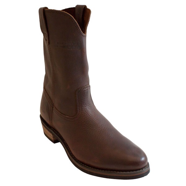AdTec Men's 11-inch Redteak Leather Wellington Boots - 14919305 ...